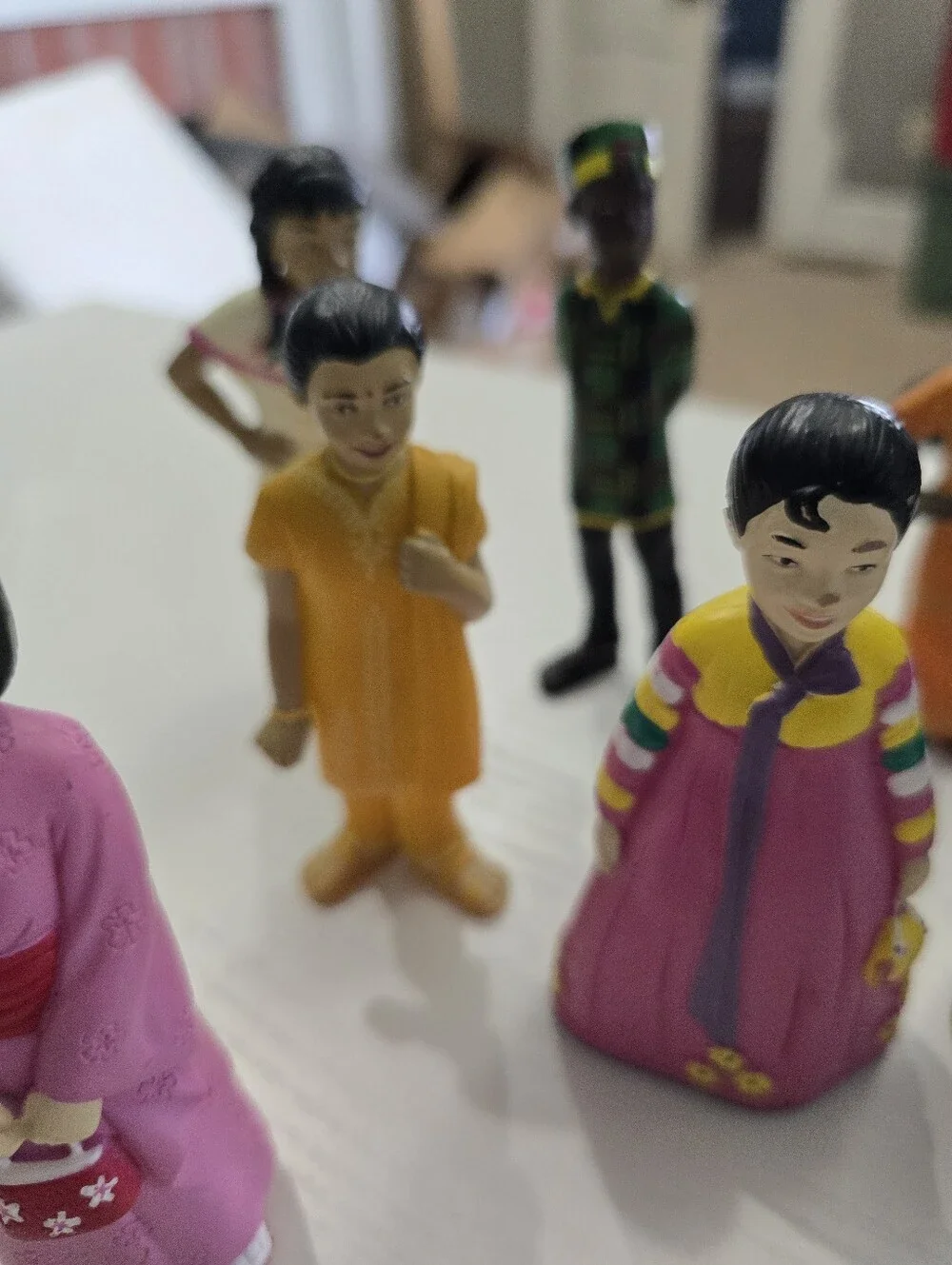 Lakeshore Learning Community Multicultural People Of The World Figurines. 9 Used